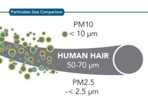 PM10 & PM2.5 Comparison to Human Hair